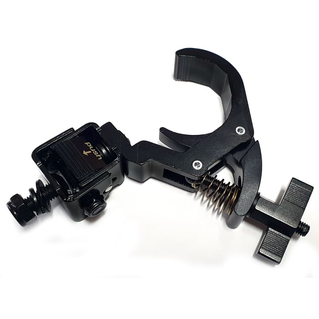 Grampa clamp de liberacion rapida plegable para todo tipo de cabezas moviles y efectos en general